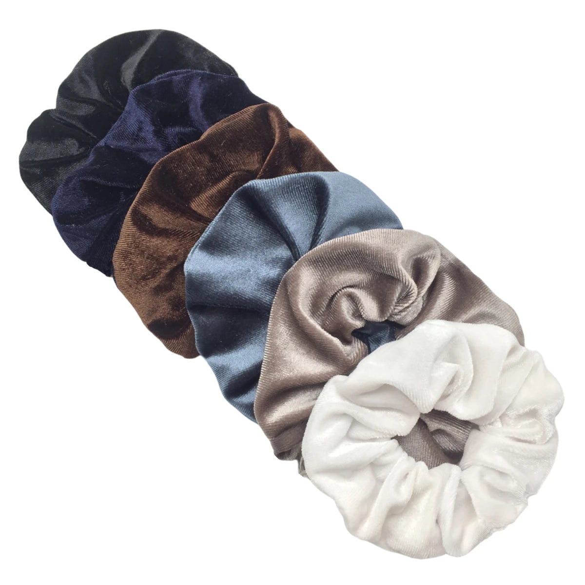 SilkWave 10-Piece Satin Scrunchie Set