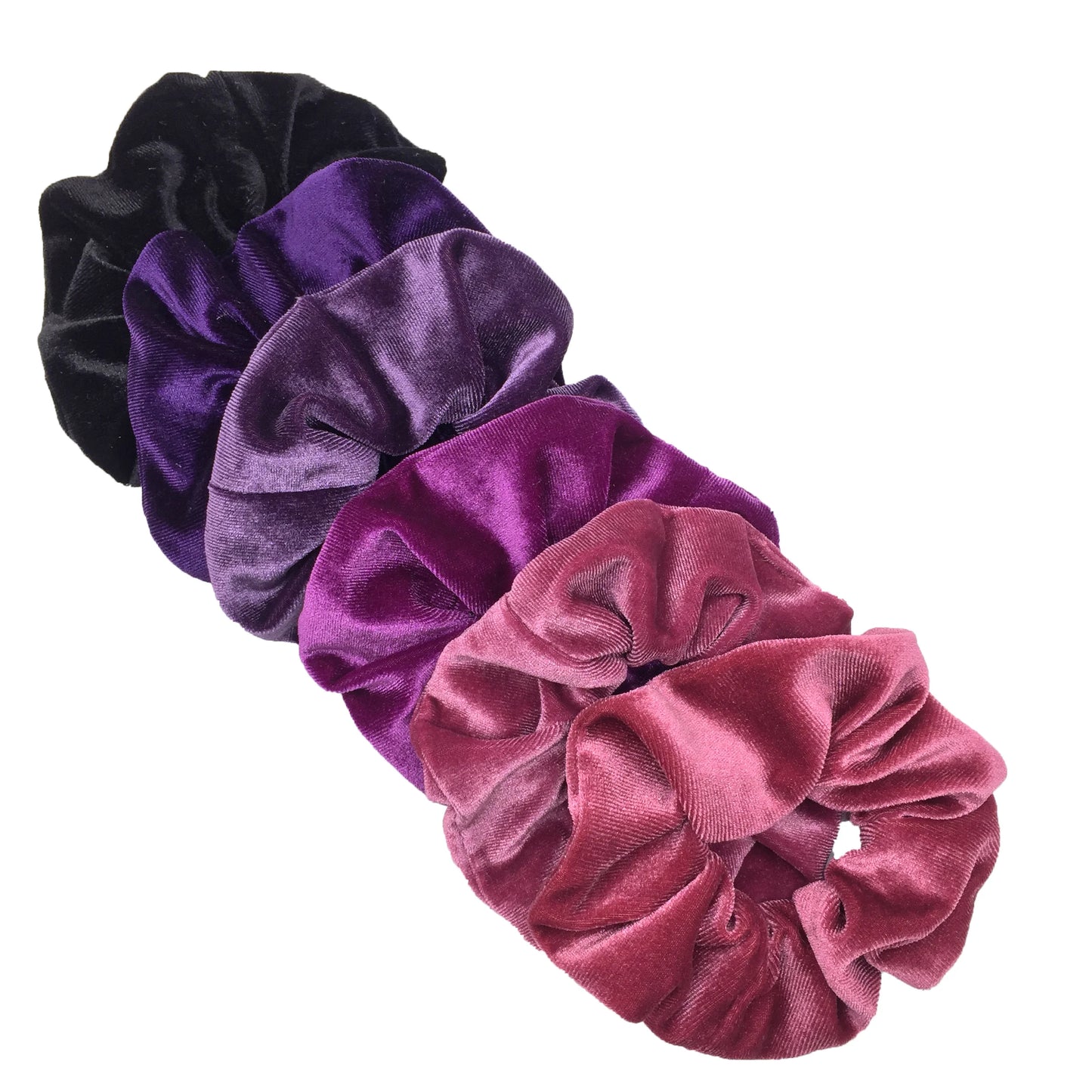 SilkWave 10-Piece Satin Scrunchie Set