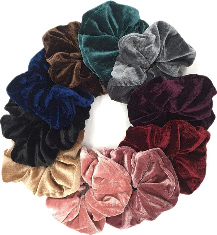 SilkWave 10-Piece Satin Scrunchie Set