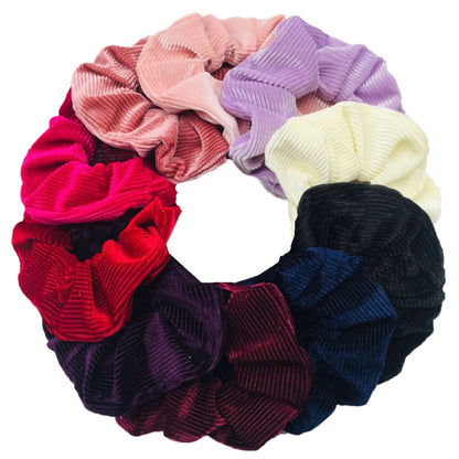 SilkWave 10-Piece Satin Scrunchie Set