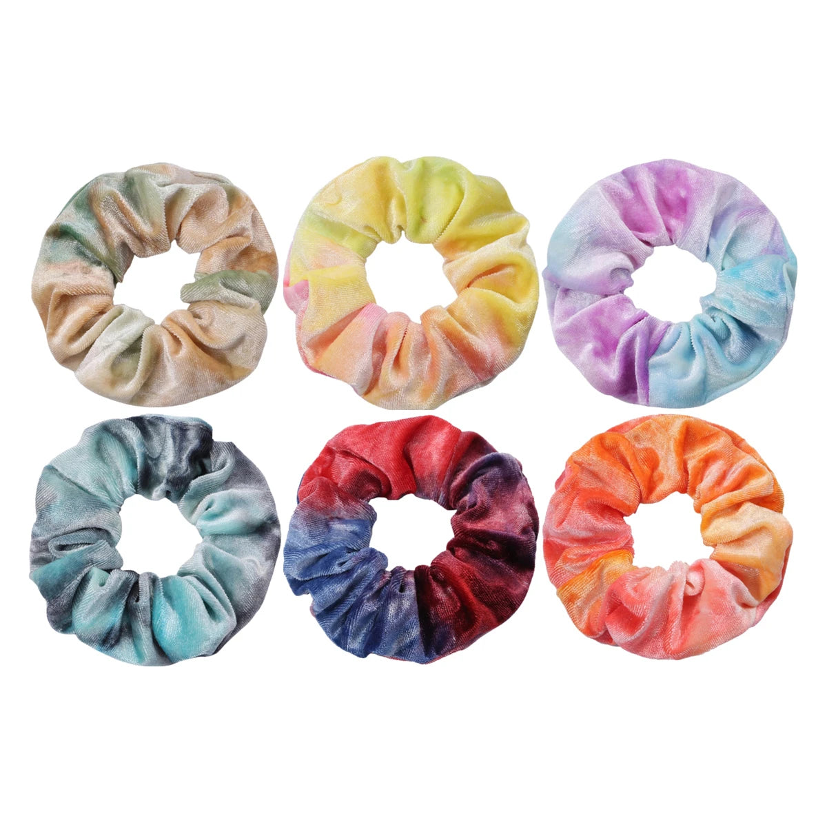 SilkWave 10-Piece Satin Scrunchie Set