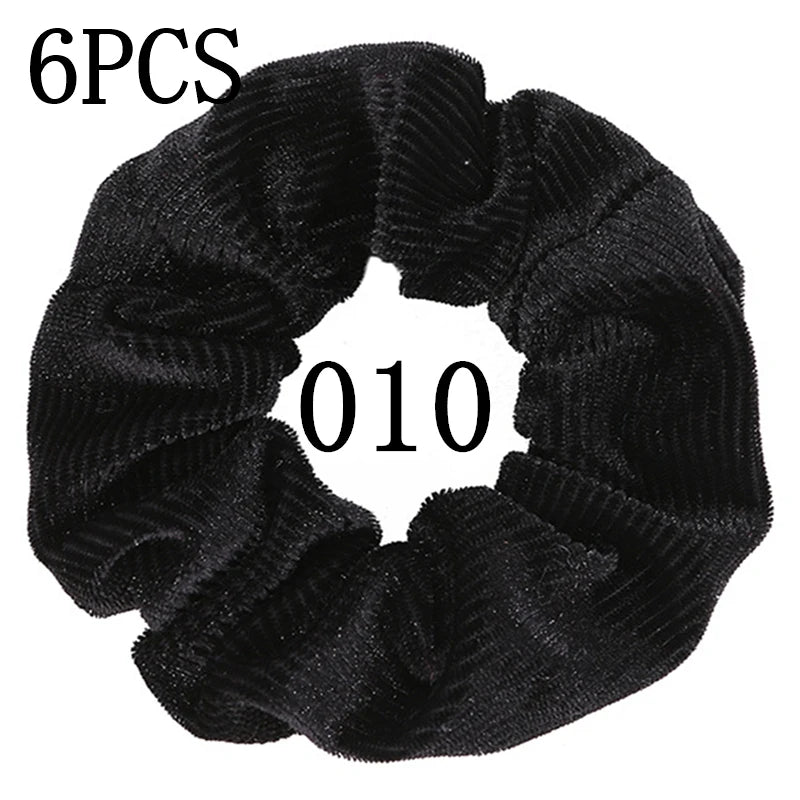 SilkWave 10-Piece Satin Scrunchie Set