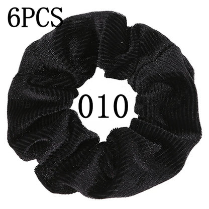 SilkWave 10-Piece Satin Scrunchie Set