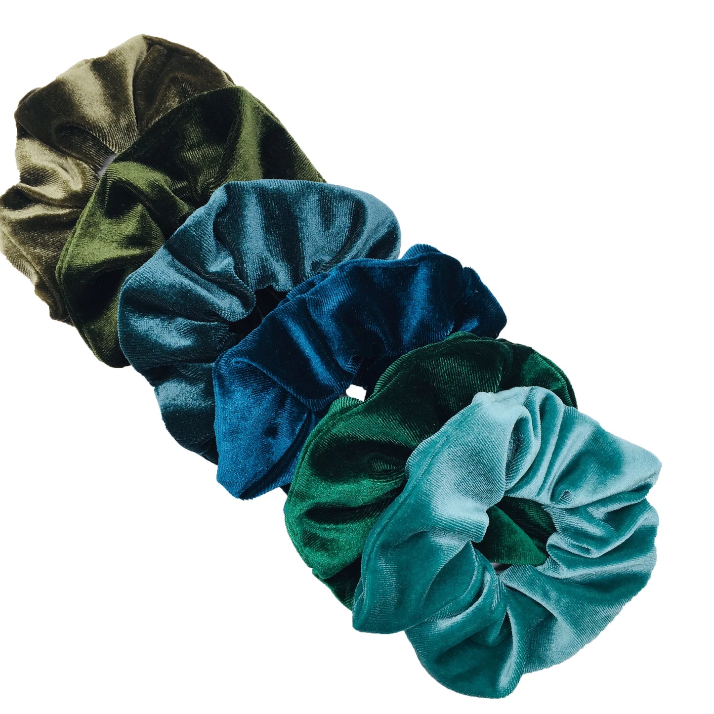 SilkWave 10-Piece Satin Scrunchie Set