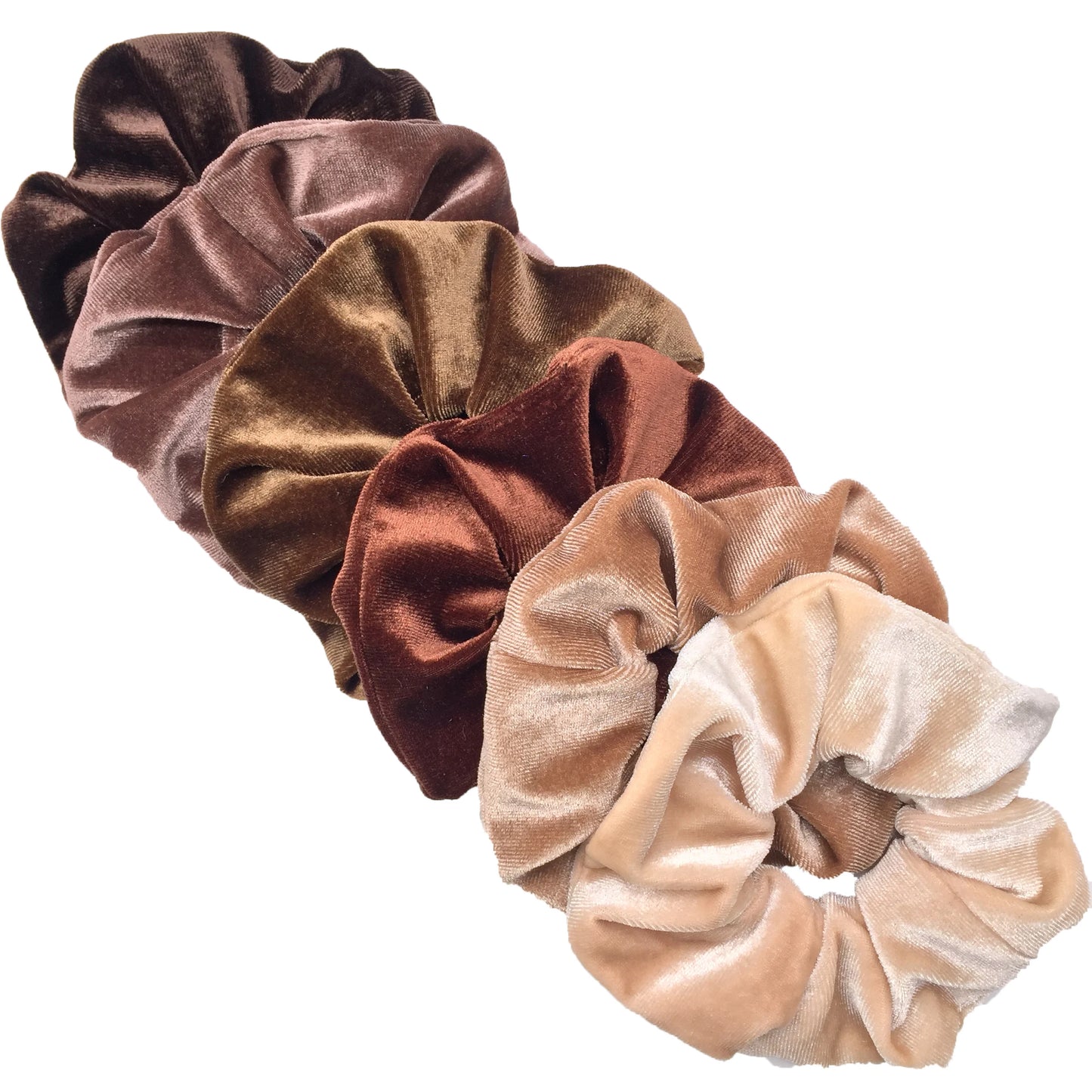 SilkWave 10-Piece Satin Scrunchie Set