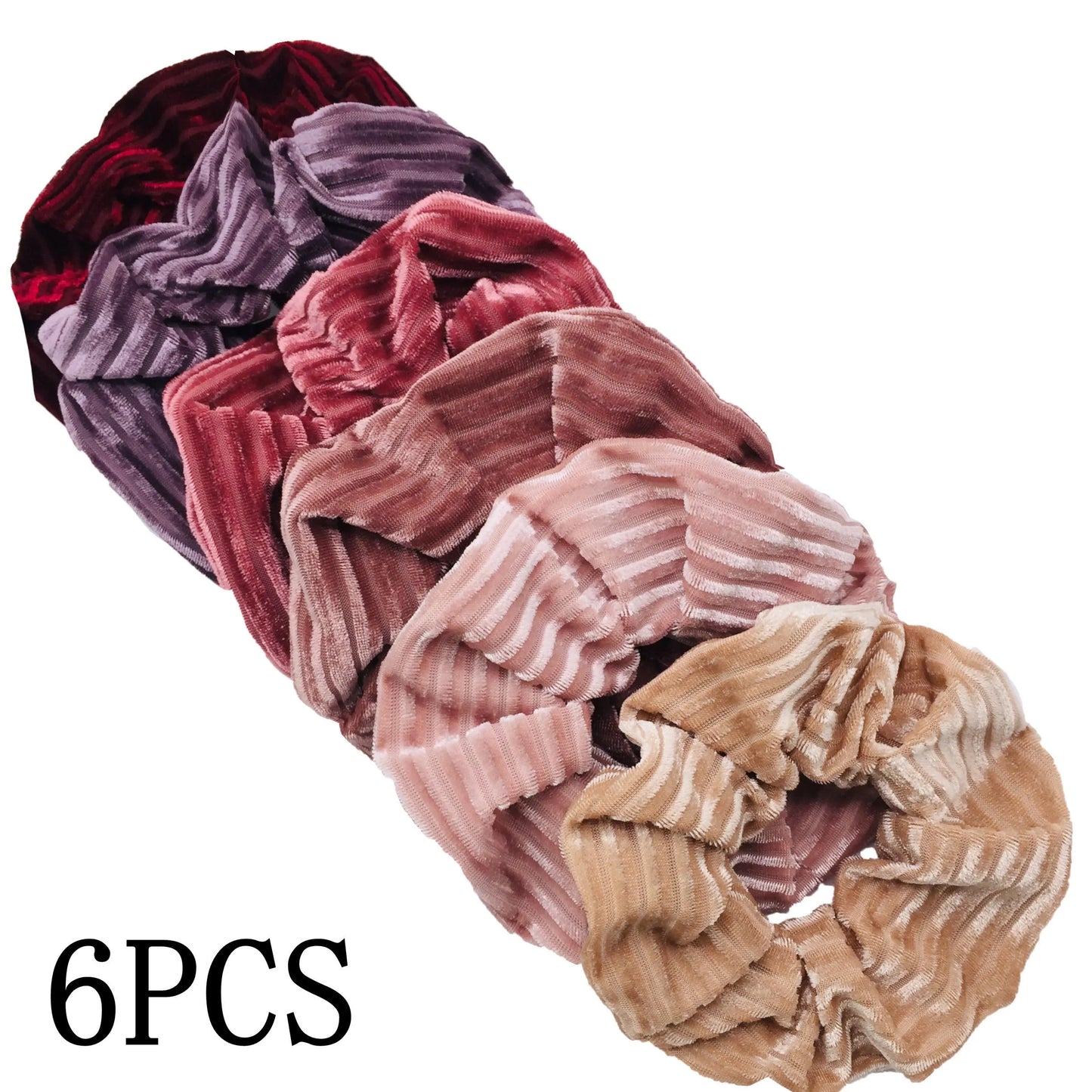 SilkWave 10-Piece Satin Scrunchie Set