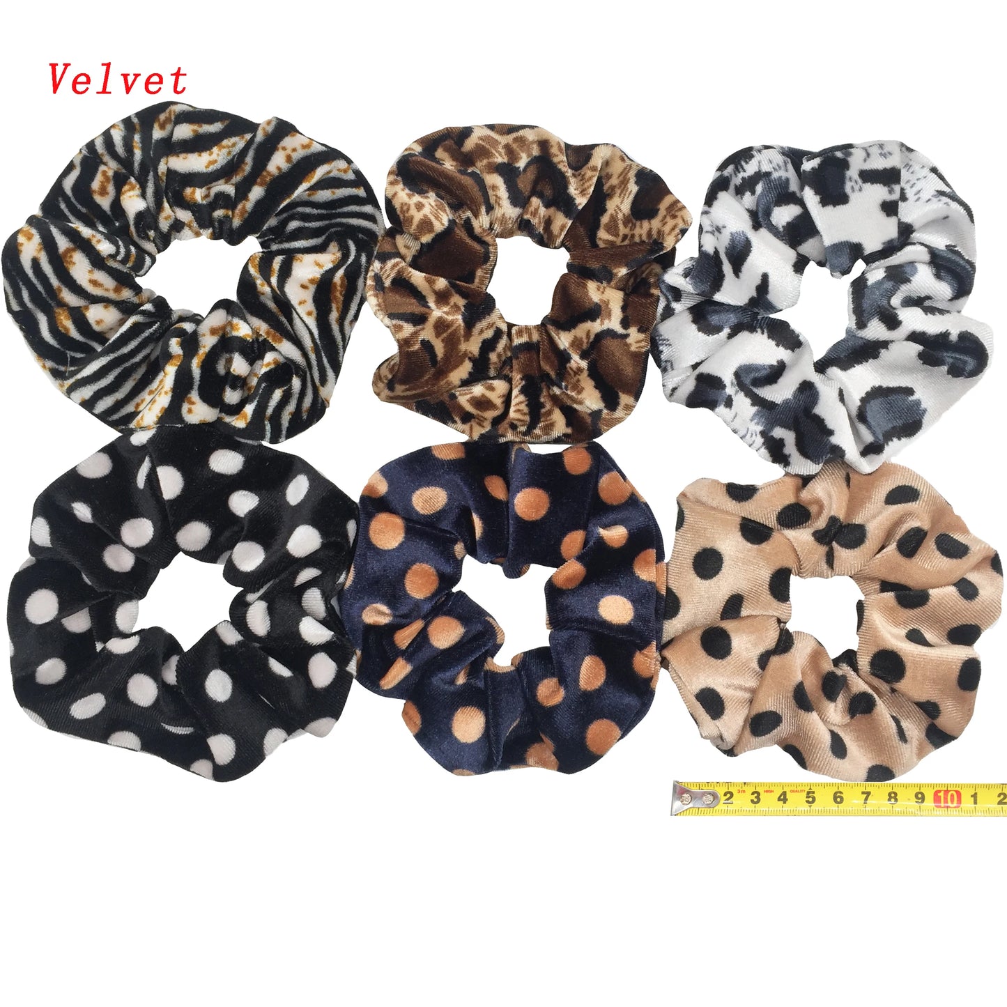 SilkWave 10-Piece Satin Scrunchie Set