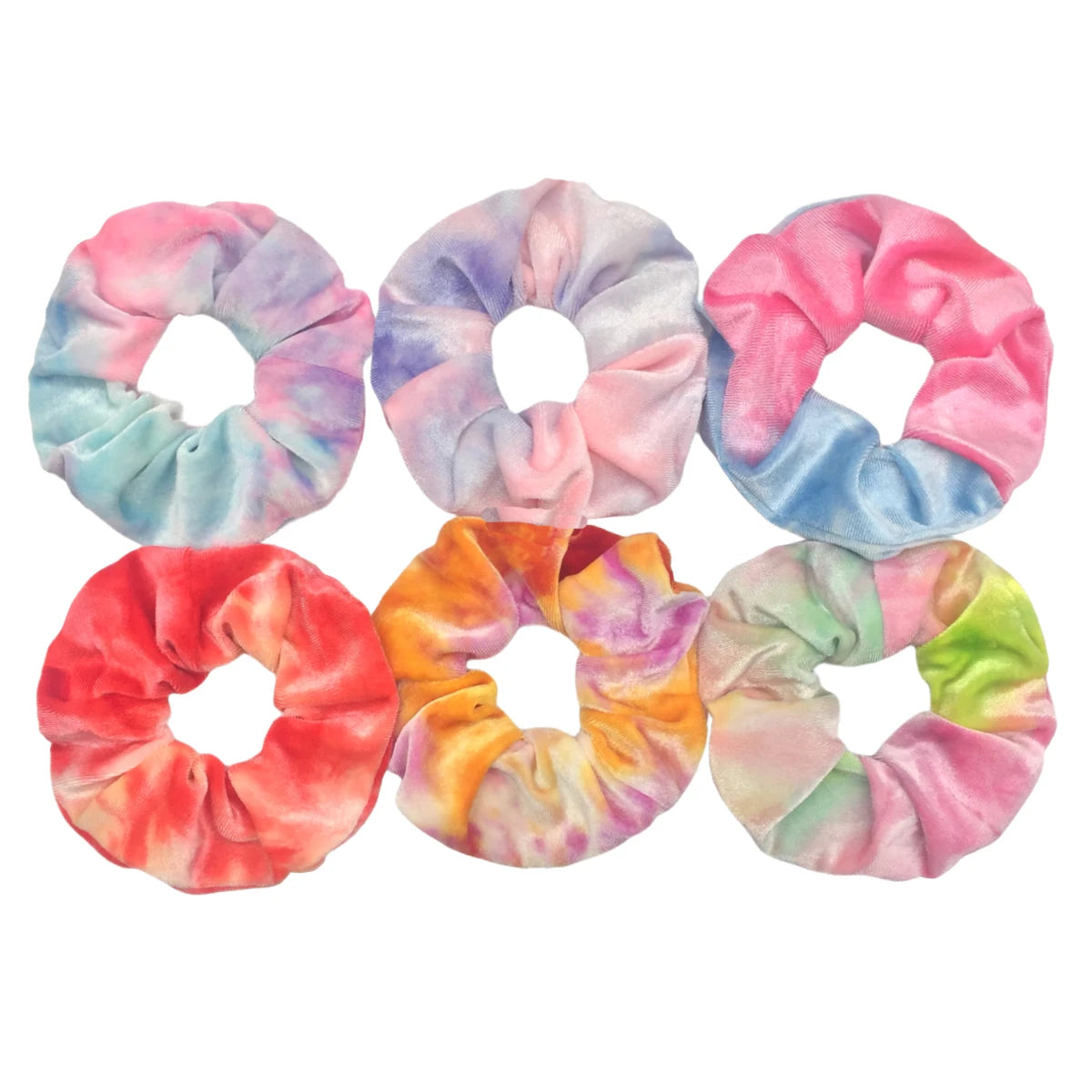 SilkWave 10-Piece Satin Scrunchie Set