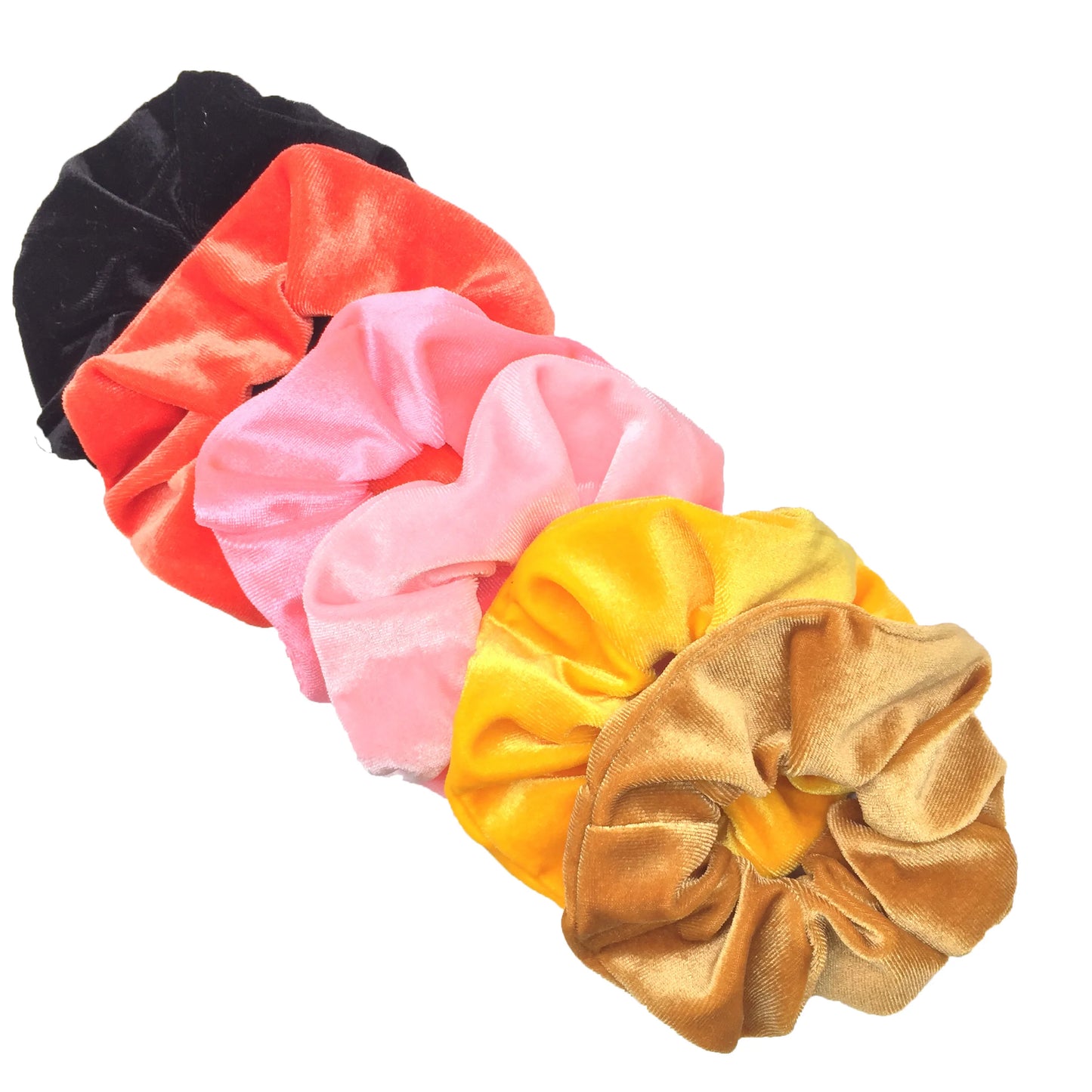 SilkWave 10-Piece Satin Scrunchie Set