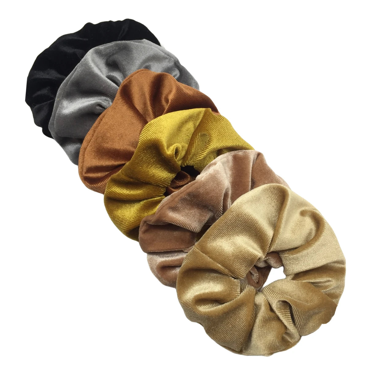 SilkWave 10-Piece Satin Scrunchie Set