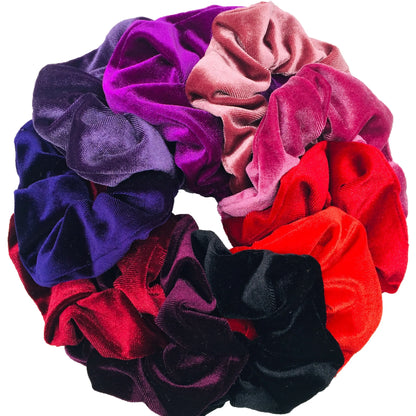 SilkWave 10-Piece Satin Scrunchie Set