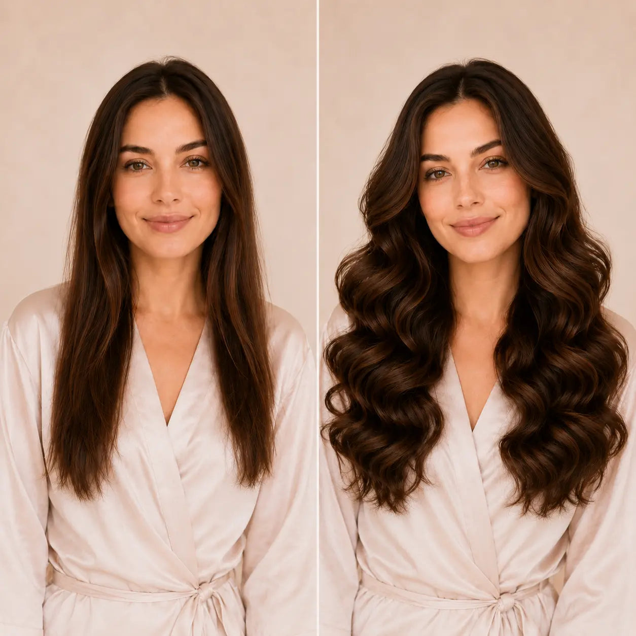 SilkWave™ Heatless Curl Set + Satin Headband